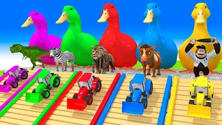 5 Giant Duck, Monkey, Piglet, chicken, dog, dinosaur, Sheep, Transfiguration funny animal 2023