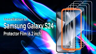 Samsung Galaxy S24 Hybrid Film Screen Protector Installation Video | AACL