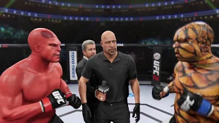 Hellboy vs. Thing (EA Sports UFC 2) - CPU vs. CPU - Crazy UFC 👊🤪