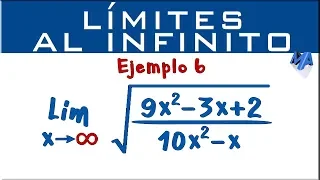 Límites al infinito | Ejemplo 6