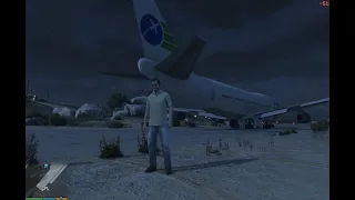 Landing the Largest Jet at Sandy Shores Airfield Perfectly