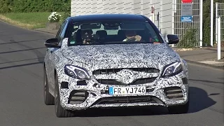 2017 Mercedes-AMG E63 pushing hard during testing on the Nordschleife!