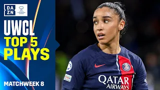 DAZN's Top 5 Plays From The Second Legs Of The 2023-24 UEFA Women's Champions League Quarter-finals