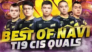 Лучшие моменты NAVI на TI9 CIS Quals