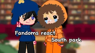 Fandoms react [Part 2/6] Season 1 || South park (read disc!)