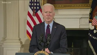 President Biden pushes for COVID relief package, with or without Republicans