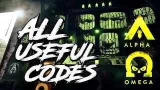 ALL *USEFUL* SECRET CODES - ALPHA OMEGA - RUSHMORE CHEAT CODES | COD BLACK OPS 4 ZOMBIES