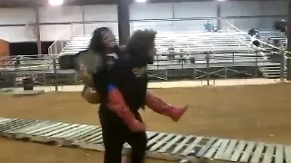 Amber Rodriguez and Big ramp's Tylertown stampede entrance