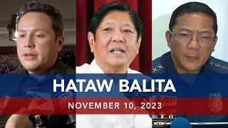 UNTV: HATAW BALITA |  November 10, 2023