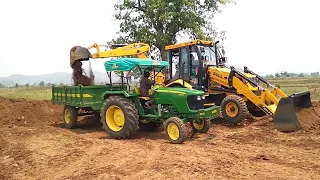 Made By Jcb 3dx Working Video | JCB Mahendra Tractor Loading | Tractor Trolley Toys | Jcb Cartoon