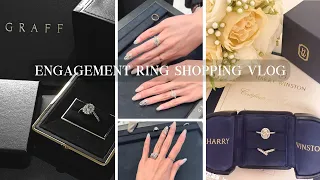 ENGAGEMENT RING SHOPPING AT GRAFF, TIFFANY, AND HARRY WINSTON! | Chatty GRWM, Hermes RTW, SF Vlog!