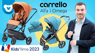 Nowości Carrello 2023 - targi KIDS TIME 2023. Wózek Carrello Omega, Carrello Alfa 2023