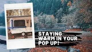 5 Hacks for Staying Warm in Your Pop Up Camper!