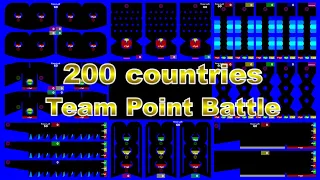 Team marble point battle ~200 countries marble race #10 ~ in Algodoo | Marble Factory