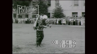 1956 Man In Jetpack Flies Around