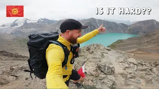 51km Solo Hike to Ala-Kul Lake in Kyrgyzstan 🇰🇬