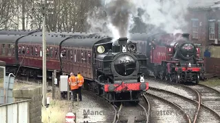 (4K) KWVR Keighley And Worth Valley Railway Steam Gala On The 12/03/2022
