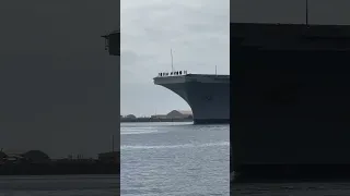 Giant Navy Ship Entering San Diego Bay!!