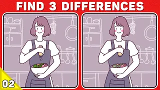 Find 3 Differences In 60 Seconds #2 | Spot The Difference | 10 Questions