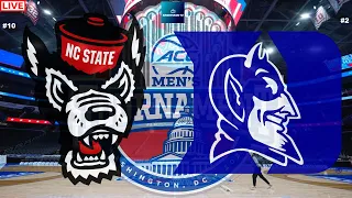 #10 NC State vs #2 Duke ACC Tournament Quarterfinals Live Game Cast & Chat