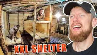 XXL Shelter bekommt endlich die 2. ETAGE? | Fritz Meinecke reagiert auf Survival Mattin
