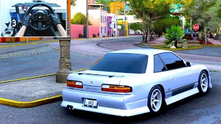 Drifting Nissan Silvia S13 900HP - Forza Horizon 5 (Steering Wheel + Shifter) Gameplay