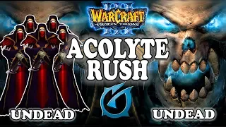 Grubby | "Acolyte Rush" | Warcraft 3 | UD vs UD | Amazonia