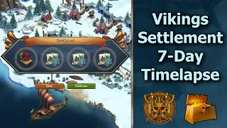 Forge of Empires: 7-Day Vikings Settlement Timelapse! Gold Time Completion!