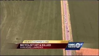 Bicyclist struck, killed outside Lawrence