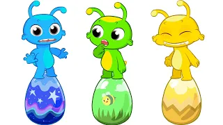 Грувый Марсиан - Охота на пасхальные яйца с игрушками-сюрпризами для детей!