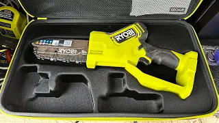 Ryobi one plus 18v pruning saw review  and initial use #vanlife #offgrid #camping #ryobi