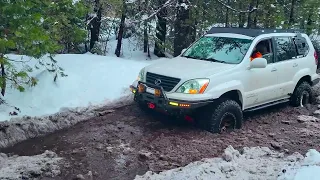 GX470 & Xterra first snow wheeling run of 2023 - Sierra Nevadas