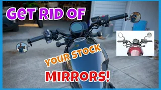 2022 Rebel 1100 DCT Mod - Bar End Mirrors