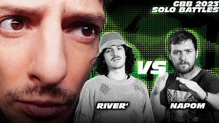 INKIE Reaction: RIVER' 🇫🇷 🇨🇴 vs NaPoM 🇺🇸 | GBB23: Solo Final