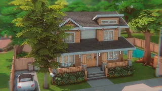 Семейный дом в Сан-Секвойя | Строительство в The Sims 4 | Скачать NOCC| SpeedBuild San-Sequoia House