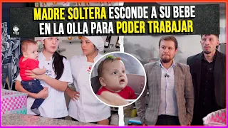 Madre soltera esconde a su bebe en la olla para poder trabajar