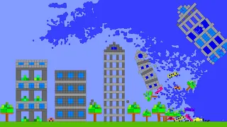 Algodoo | Tsunami Simulation 5