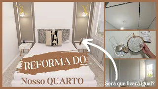 COMEÇAMOS A TRANSFORMAÇÃO DO NOSSO QUARTO!! Diário da Reforma - GESSO, PERFIL DE LED, PENDENTES...