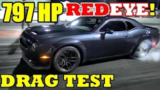 FASTEST STOCK RED EYE !!! 797 HP 2019 Hellcat Redeye - Civilian 1/4 Mile DRAG VIDEO !! -  RoadTest®