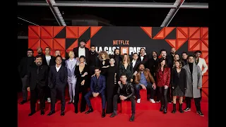 Elenco  se reúnem para celebrar o final de La Casa de Papel