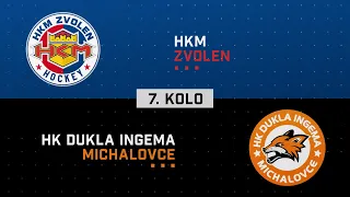 7.kolo HKM Zvolen - HK Dukla INGEMA Michalovce HIGHLIGHTS