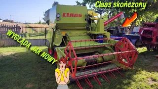 claas compact 25 gotowy do żniw/polerka i zaprawki/wymiana silnika w mf30 Cz1-demontaż z kombajnu