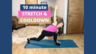 10 minute TOTAL BODY STRETCH & COOLDOWN- increase flexibility and recover post-workout