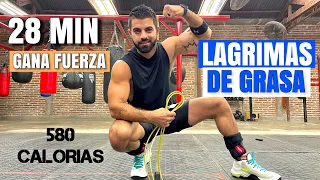 Rutina Hiit Lagrimas de Grasa (28 Minutos) Cardio en Casa Sin Equipo