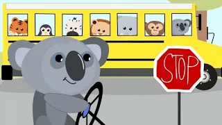 【The Wheels On The Bus♪】 バスの歌♪ 動物がたくさん♪ 子供が喜ぶ 英語のうた
