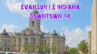 Indiana's 3rd Largest City: Downtown Evansville, Indiana 4K.