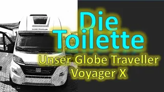 Toilettenbenutzung im Globe-Traveller Voyager X