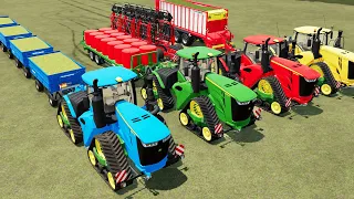 Tractors of Colors! CRAWLERS!!! BIG JOHNDEERE 9RX Series!! FS12