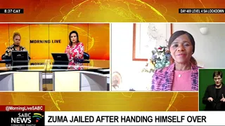 Professor Thuli Madonsela reacts to Zuma's incarceration