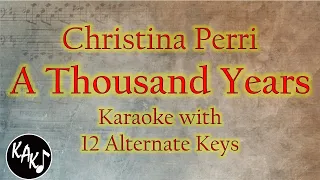 A Thousand Years Karaoke - Christina Perri Instrumental Lower Higher Male Original Key Version